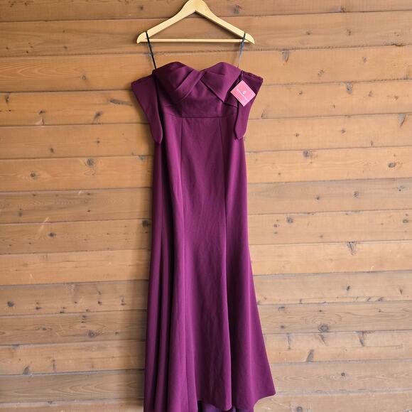 Anthropologie BHLDN Delilah Dress Watters & Watters Gown Bordeaux Red 2 NWT - Picture 2 of 9